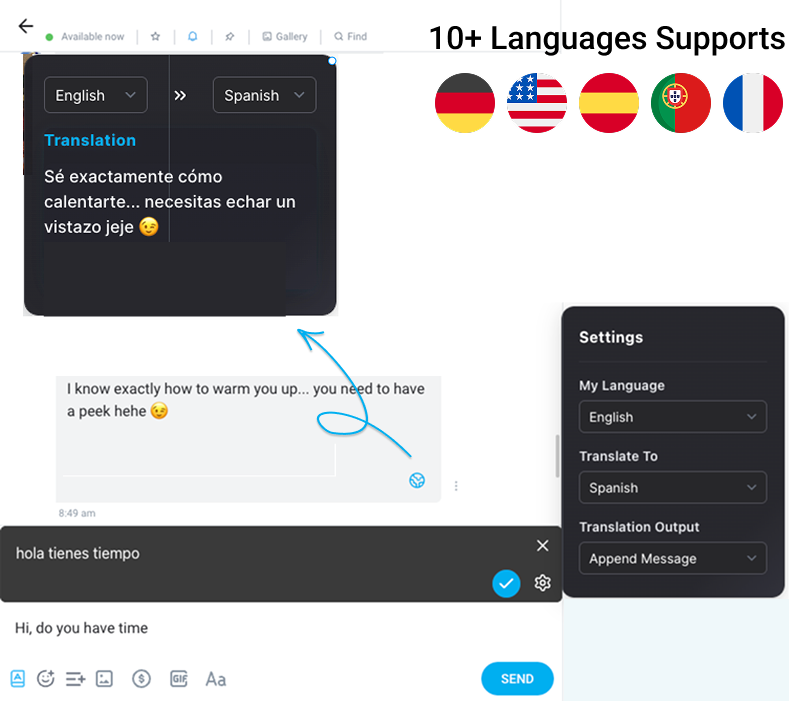 Translate OnlyFans Messages with AI